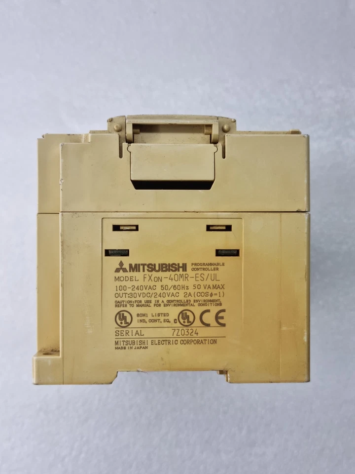 MITSUBISHI FXon-40MR-ES/UL PROGRAMMABLE CONTROLLER 100-240VAC FOR PARTS FXON40MR